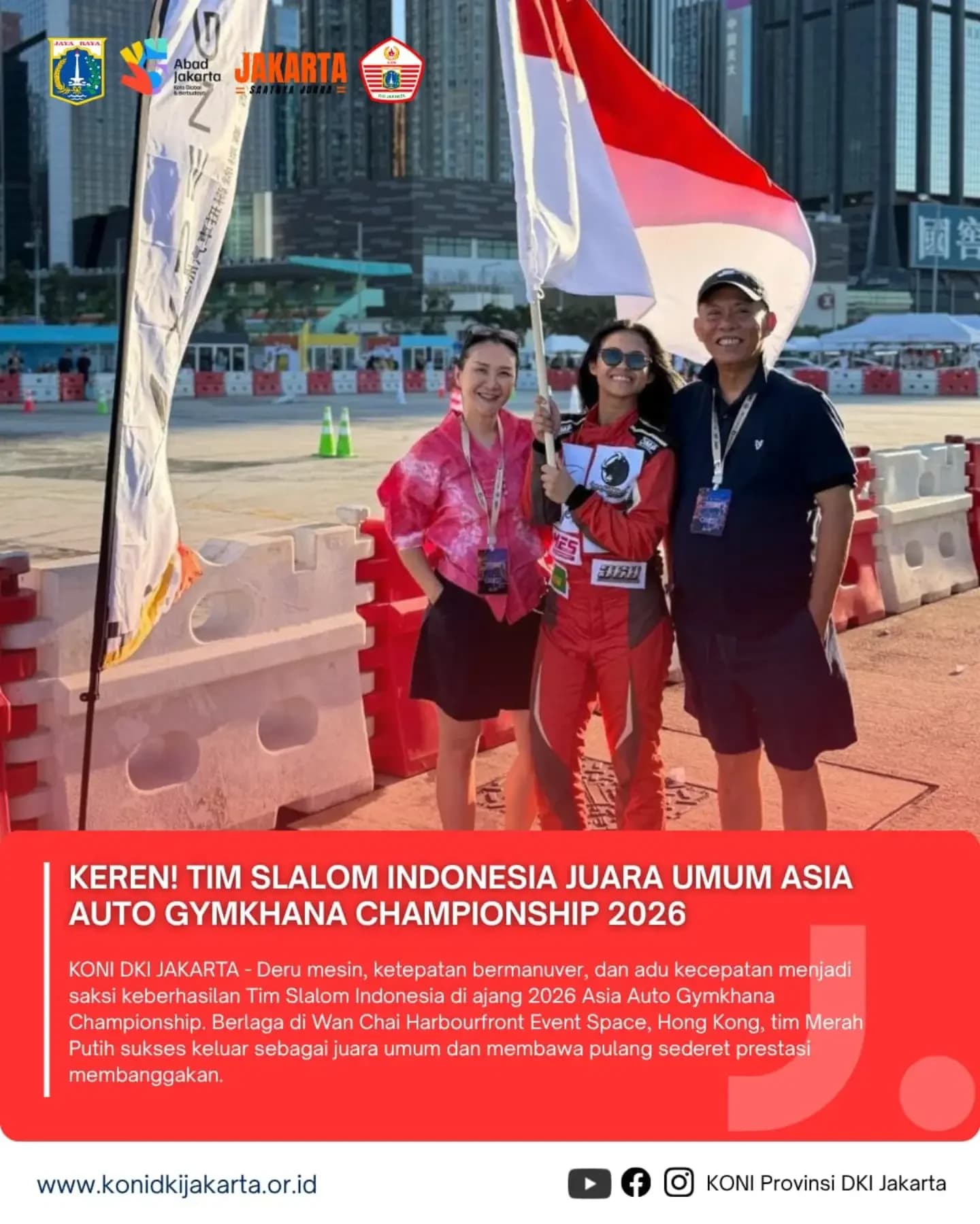 Keren! Tim Slalom Indonesia Juara Umum Asia Auto Gymkhana Championship 2026